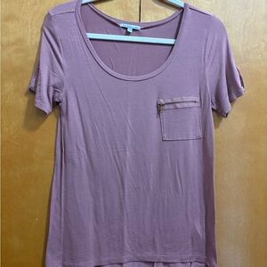 Charlotte Russe Pink Short Sleeve Tee